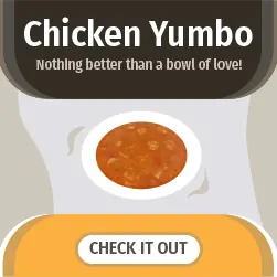 advertisement for Chicken Yumbo